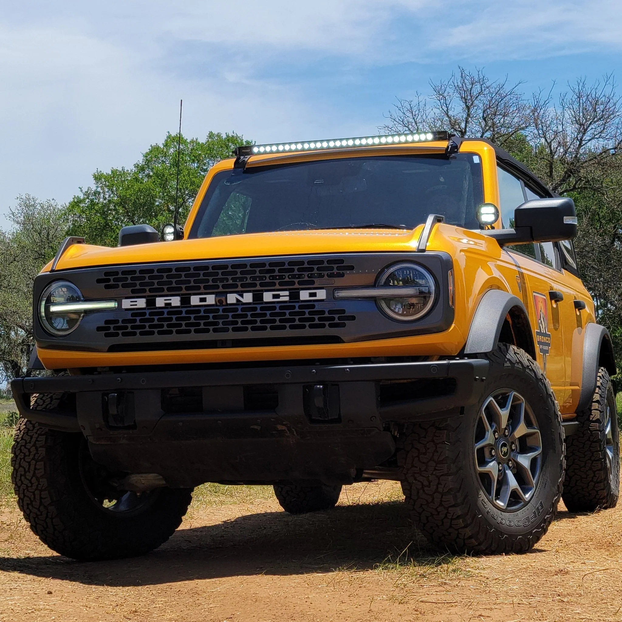 Ford Performance by RIGID® Mirror-Mounted Off-Road Light Kit (21+ Bronco) - Image 4